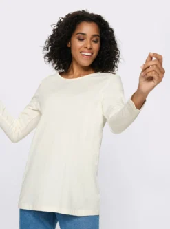 Longshirt mit Zierknöpfen