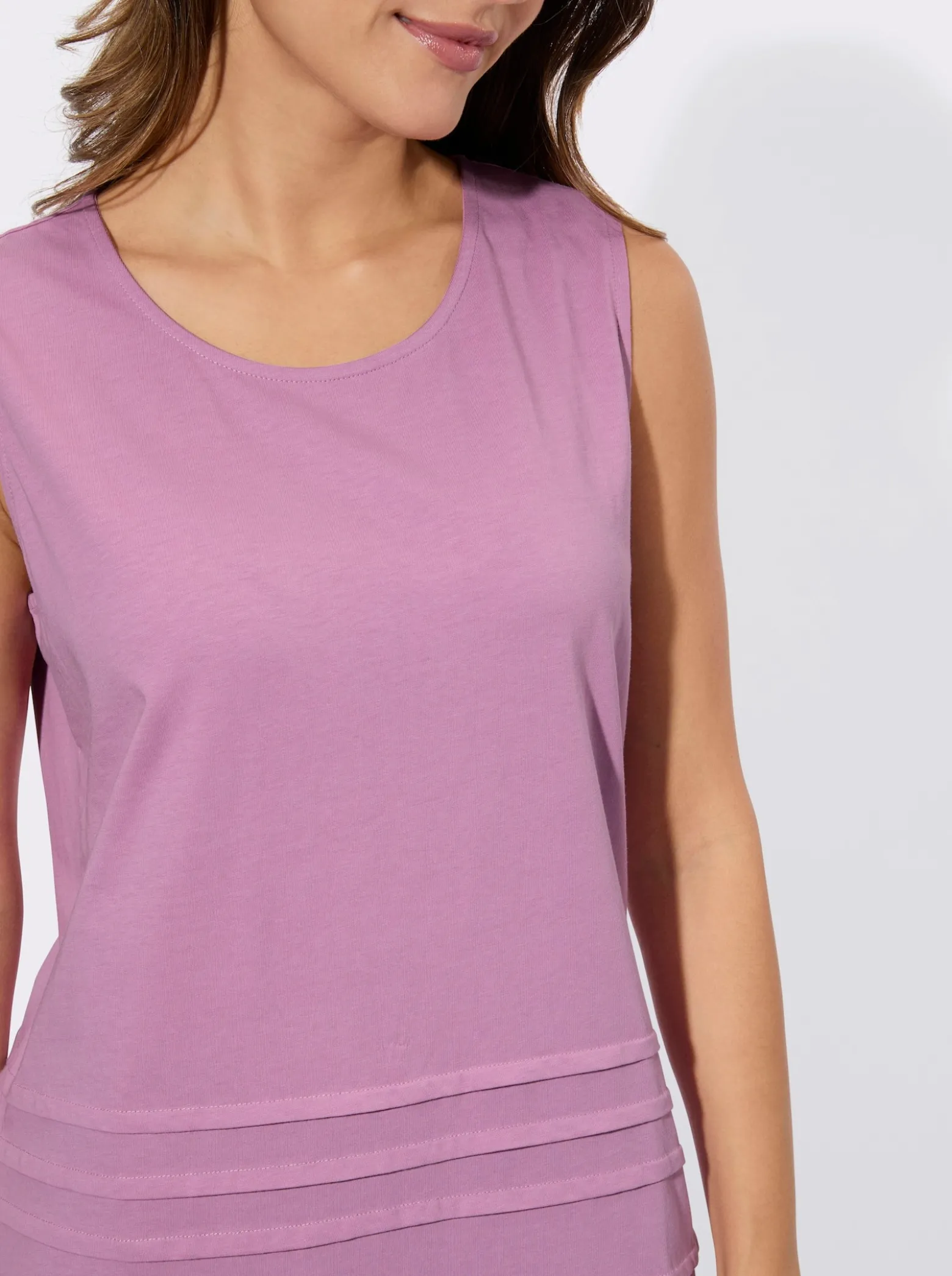 Longshirt mit Ziernähten