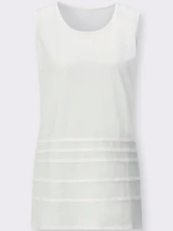 Longshirt mit Ziernähten