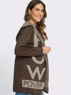Longstrickjacke