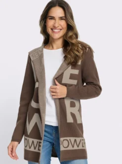 Longstrickjacke