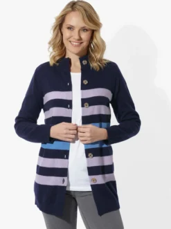 Longstrickjacke