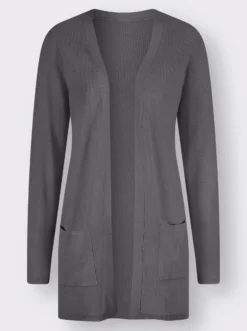 Longstrickjacke in Viskose-Qualität