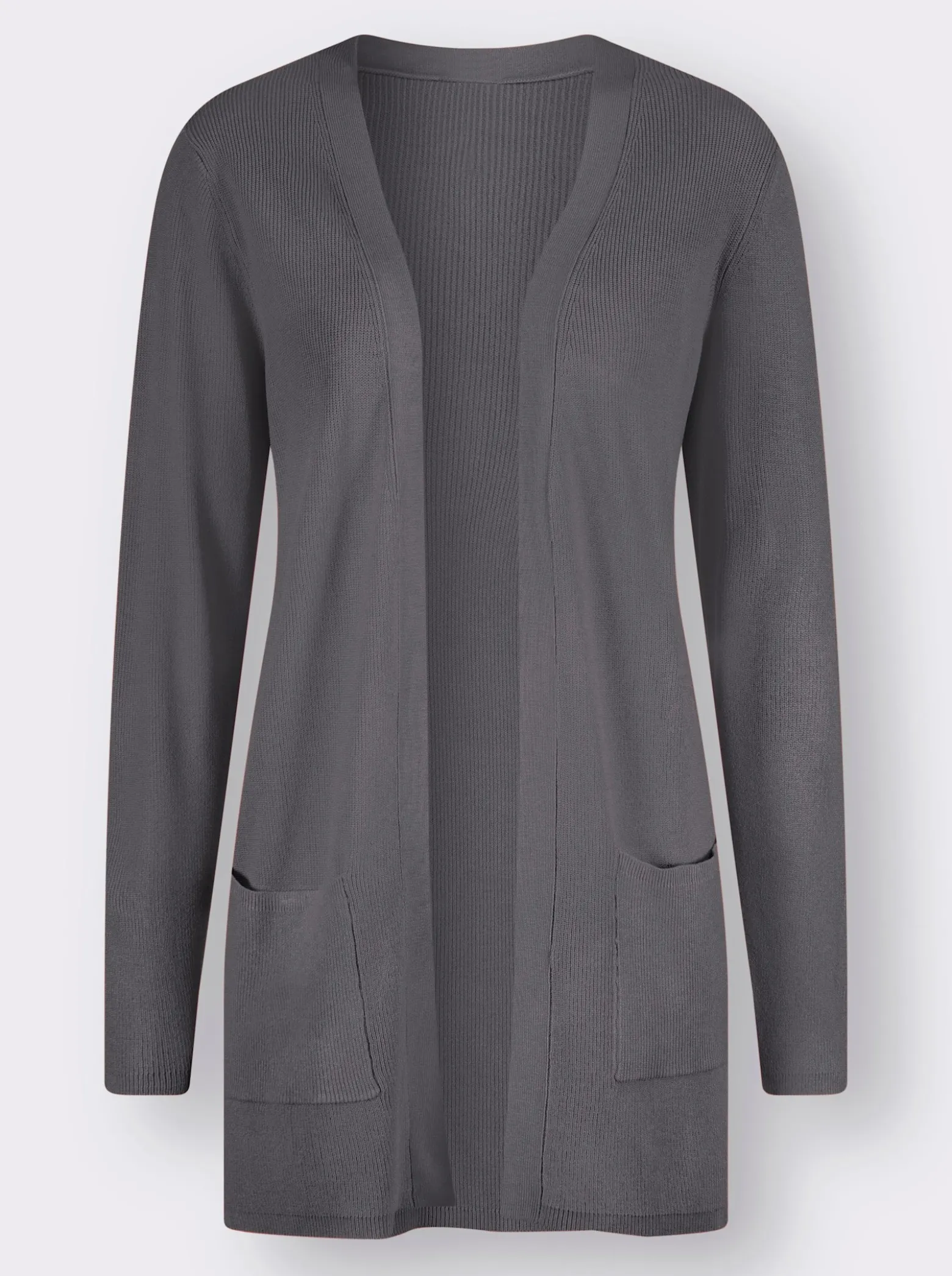 Longstrickjacke in Viskose-Qualität