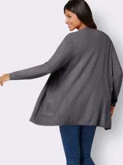 Longstrickjacke in Viskose-Qualität