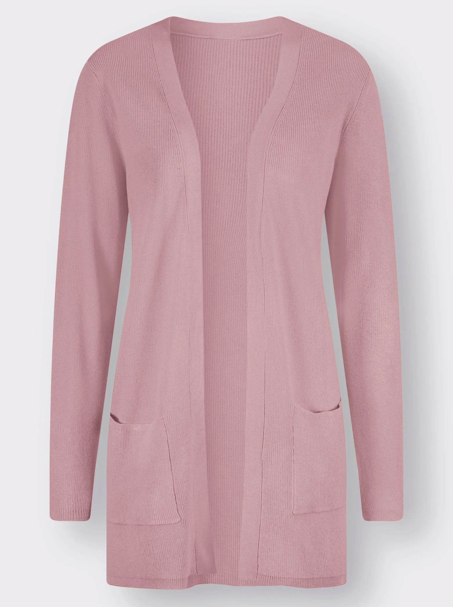 Longstrickjacke in Viskose-Qualität