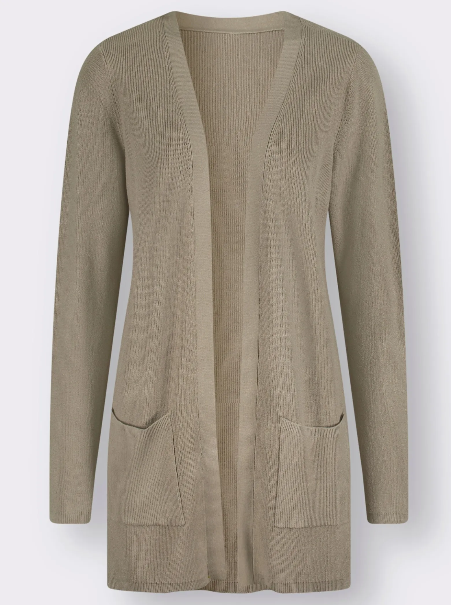 Longstrickjacke in Viskose-Qualität
