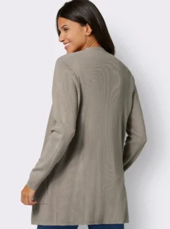 Longstrickjacke in Viskose-Qualität