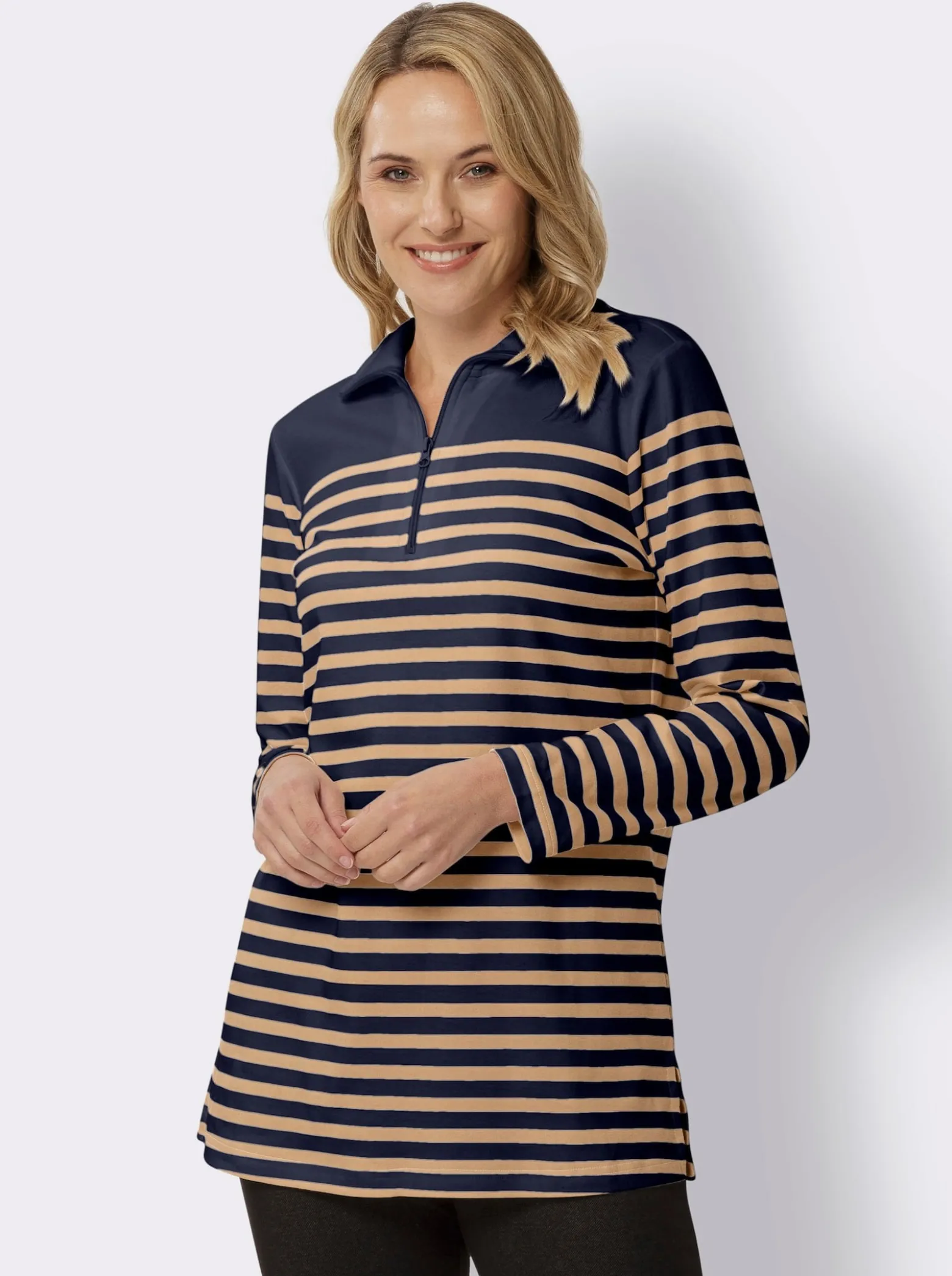 Longsweatshirt aus reiner Baumwolle