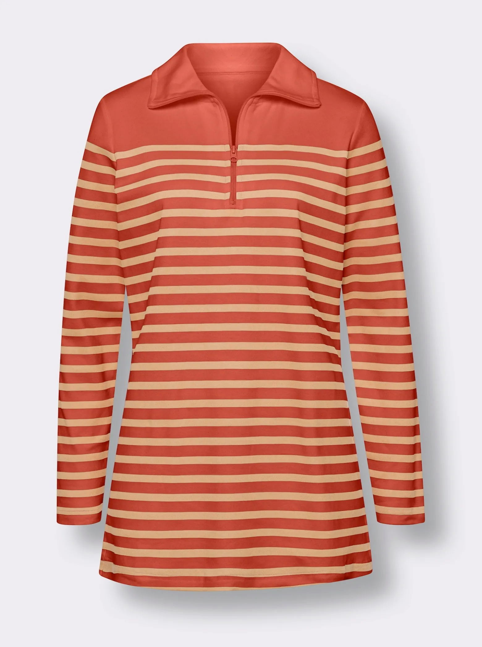 Longsweatshirt aus reiner Baumwolle