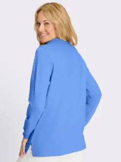 Longsweatshirt mit Troyerkragen