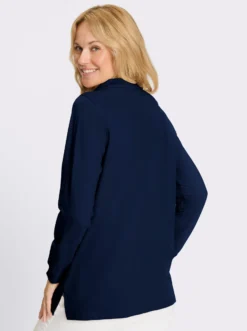 Longsweatshirt mit Troyerkragen
