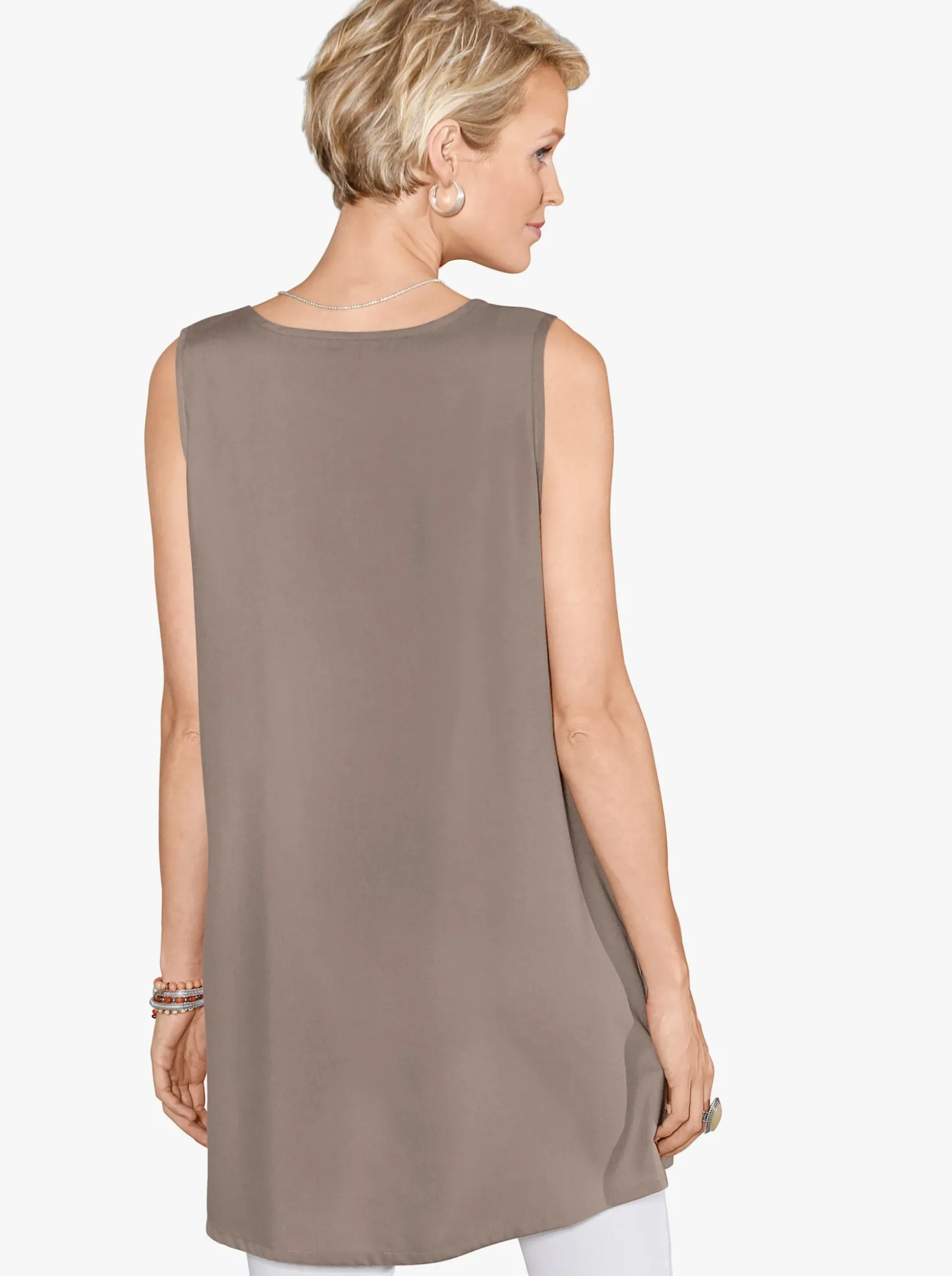 Longtop in leicht ausgestellter A-Form