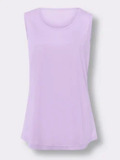 Longtop mit abgerundetem Saum