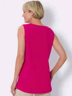 Longtop mit abgerundetem Saum