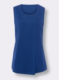 Longtop mit abgerundetem Saum
