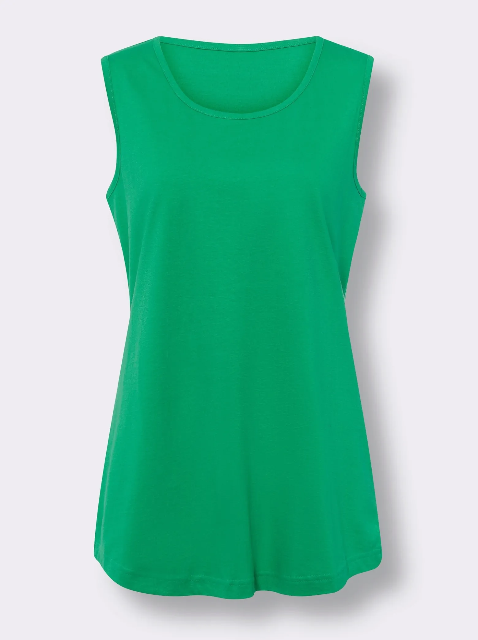 Longtop mit abgerundetem Saum