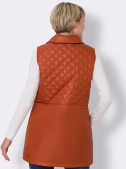 Longweste mit Rautensteppung