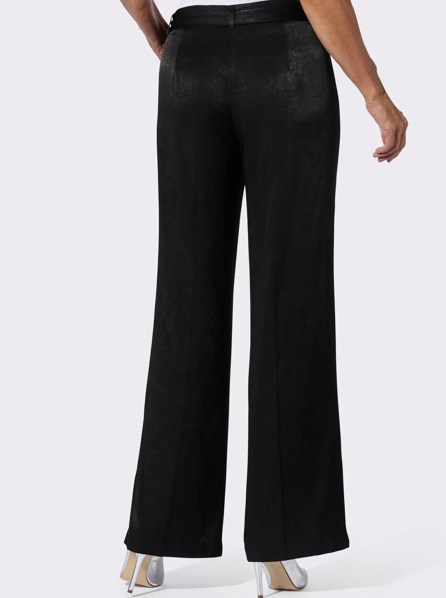 Marlene-Hose in Satin-Qualität