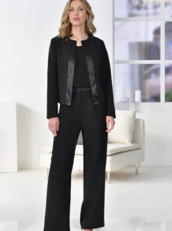 Marlene-Hose mit Satin-Bund