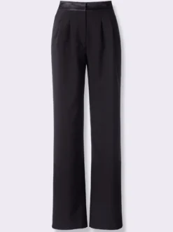 Marlene-Hose mit Satin-Bund