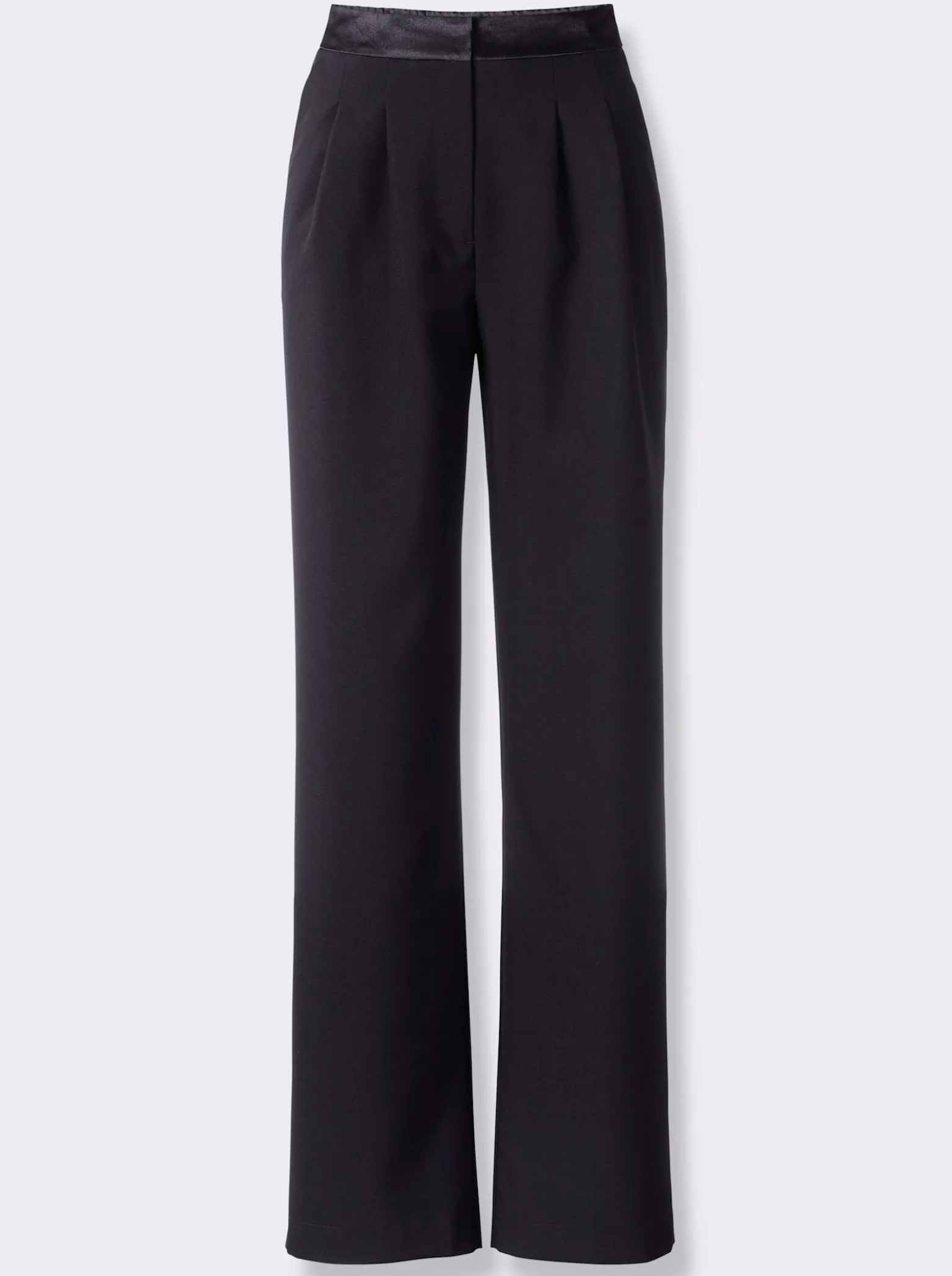 Marlene-Hose mit Satin-Bund