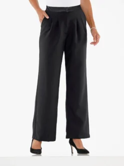 Marlene-Hose mit Satin-Bund