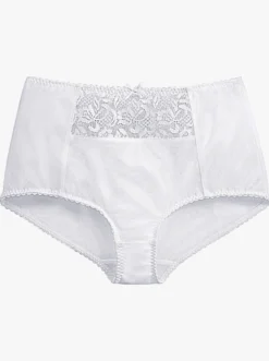 Miederslip mit Spitzeneinsatz vorne