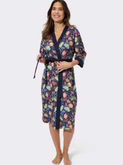 Morgenmantel mit Kimono-Ärmeln