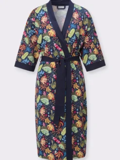 Morgenmantel mit Kimono-Ärmeln