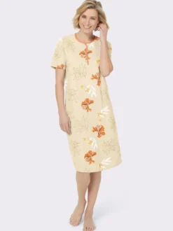 Nachthemden im Doppelpack, floraler Print