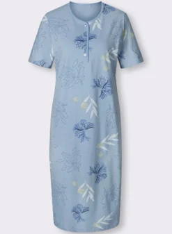 Nachthemden im Doppelpack, floraler Print