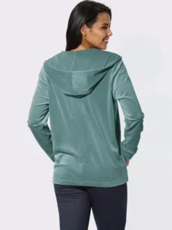 Nickijacke in offener Form