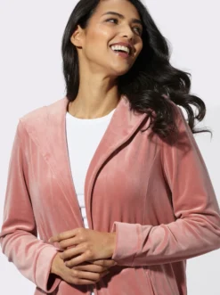 Nickijacke in offener Form