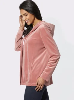 Nickijacke in offener Form