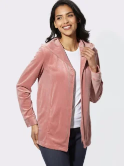 Nickijacke in offener Form