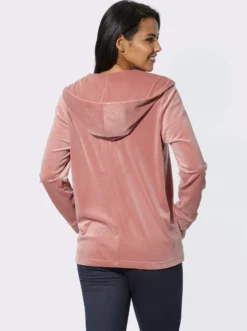 Nickijacke in offener Form