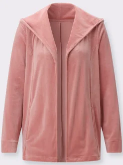 Nickijacke in offener Form