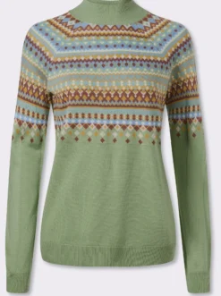 Norwegerpullover mit Raglan-Ärmeln
