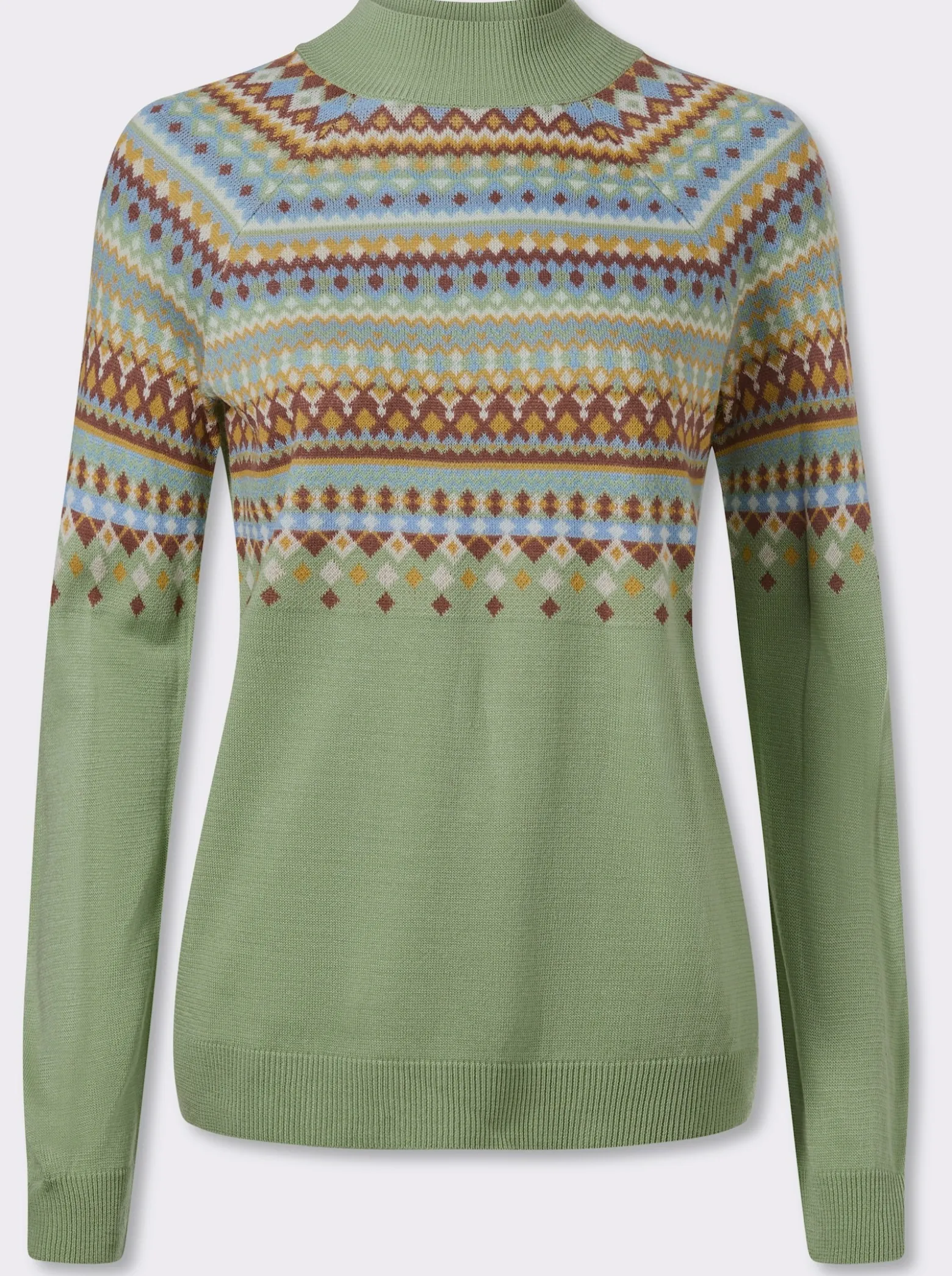 Norwegerpullover mit Raglan-Ärmeln