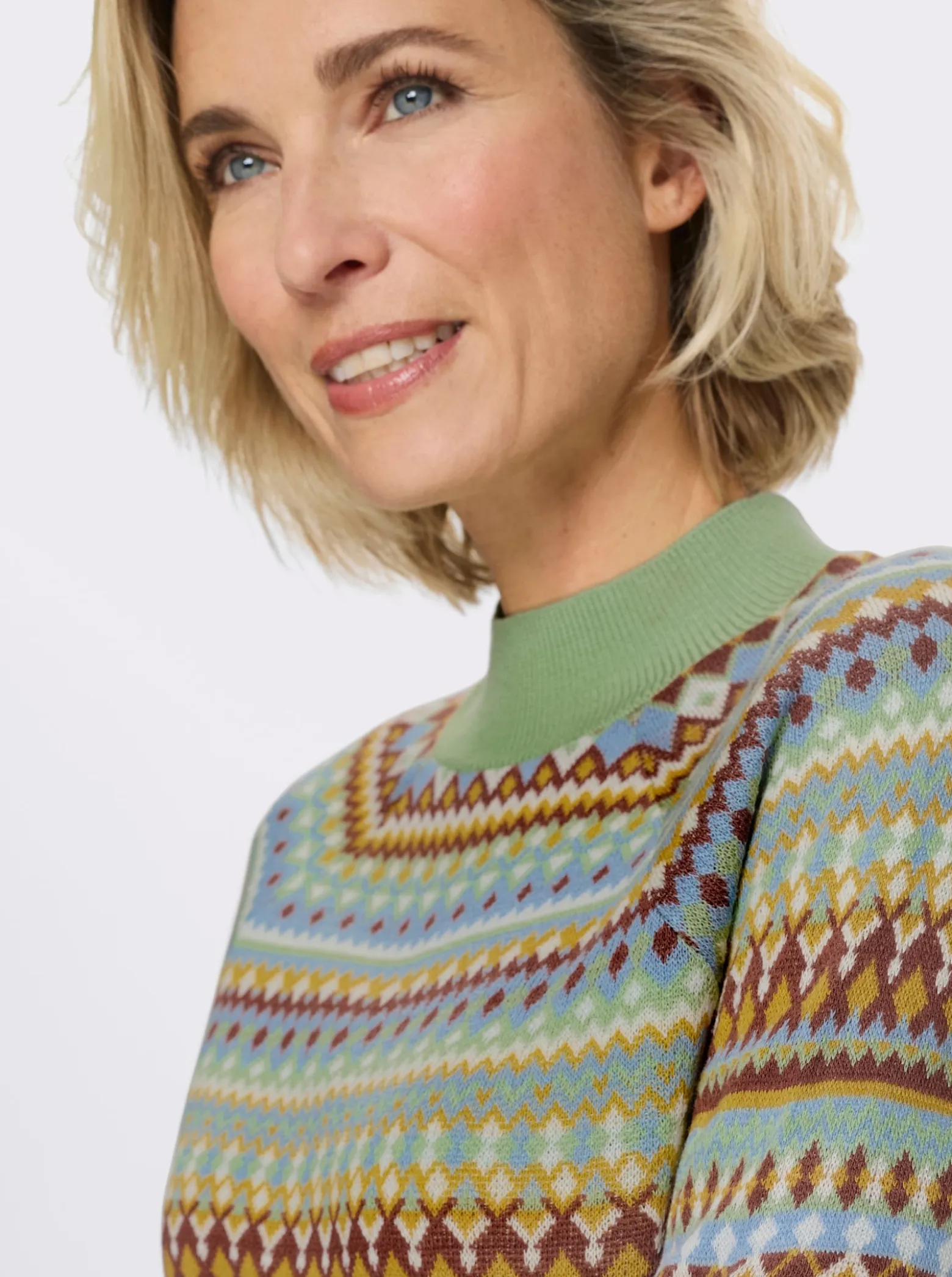 Norwegerpullover mit Raglan-Ärmeln