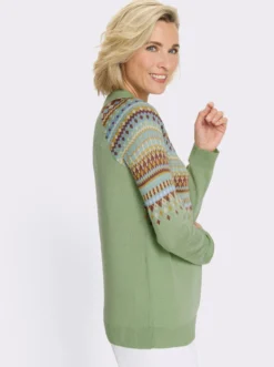 Norwegerpullover mit Raglan-Ärmeln