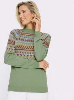 Norwegerpullover mit Raglan-Ärmeln
