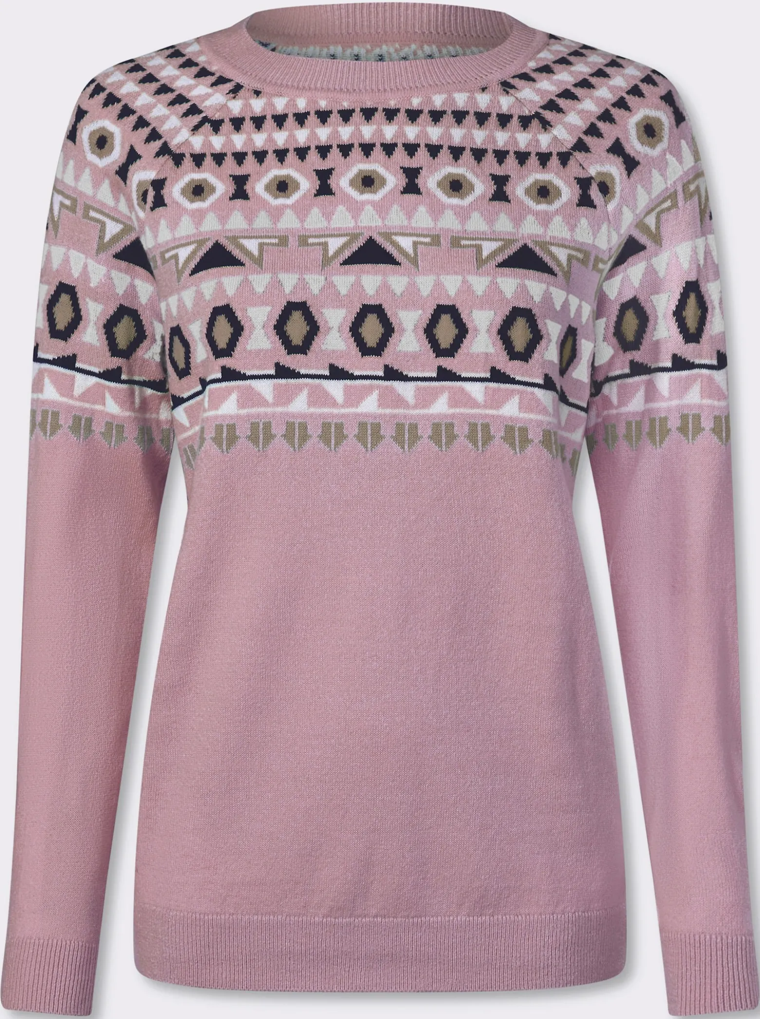 Norwegerpullover mit Raglanärmeln