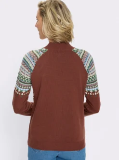 Norwegerpullover mit Raglan-Ärmeln
