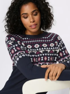 Norwegerpullover mit Raglanärmeln