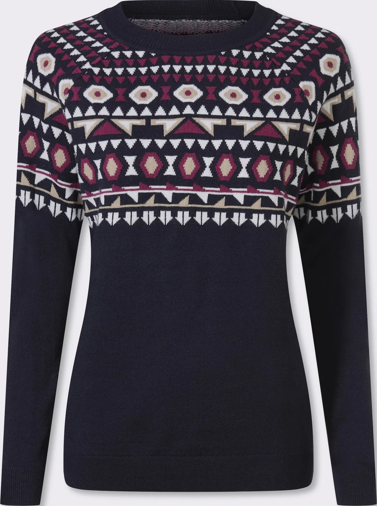 Norwegerpullover mit Raglanärmeln