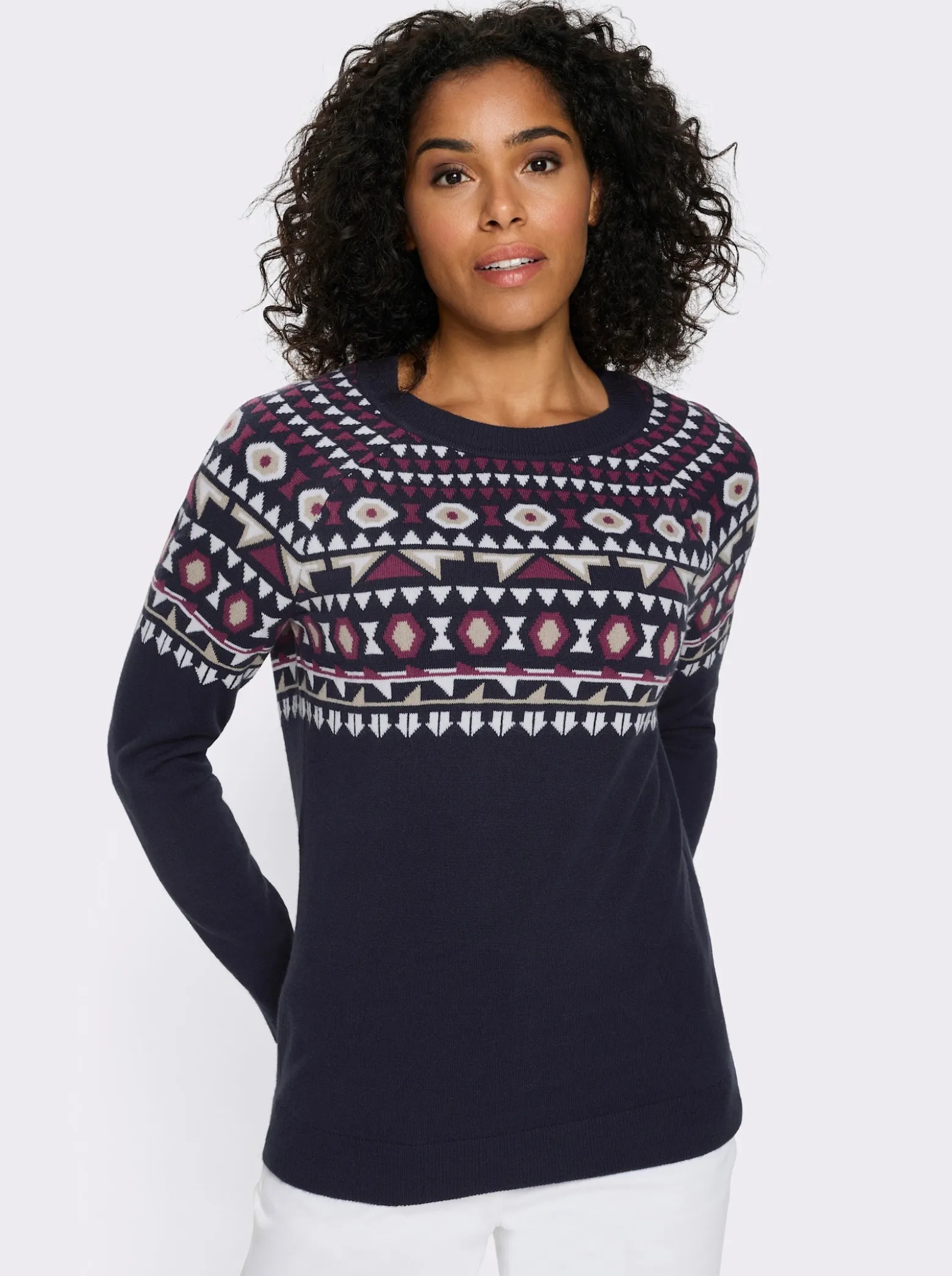 Norwegerpullover mit Raglanärmeln