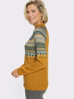 Norwegerpullover mit Raglan-Ärmeln