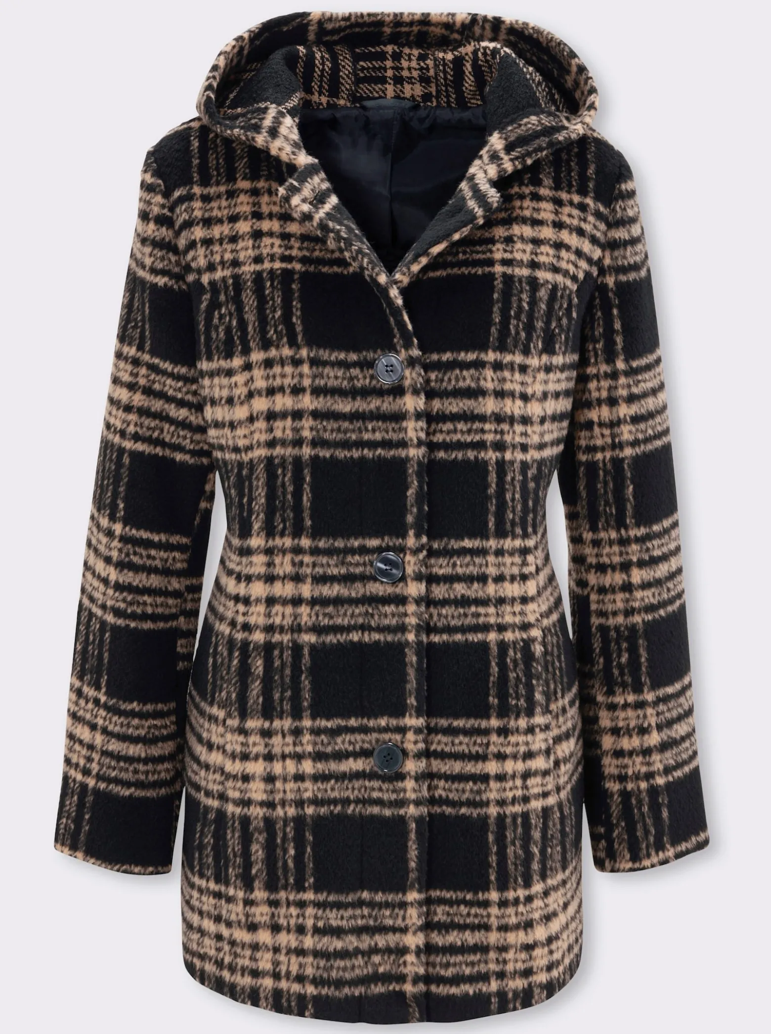 Outdoorjacke in schmeichelnder Longform
